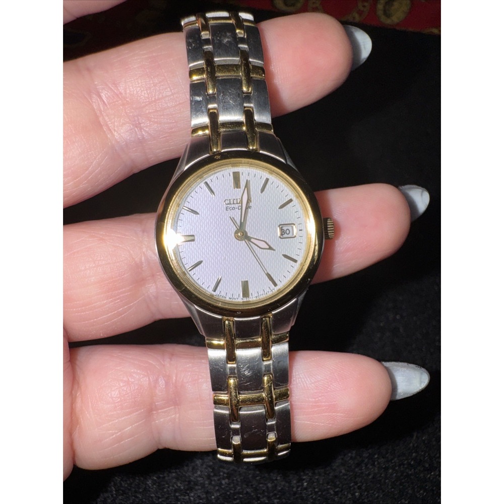 Citizen Eco-Drive Two Tone Stainless Steel Bracelet Watch 25mm